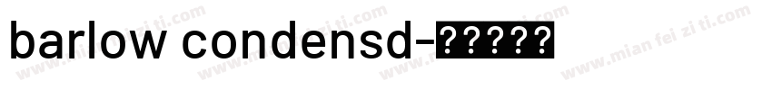 barlow condensd字体转换